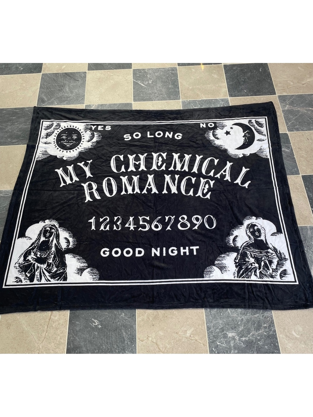 NEW My Chemical Romance DEADSTOCK Ouija Spirit Board MCR tour merch blanket
